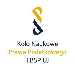 Grafika przedstawiająca logotyp Koła Naukowego Prawa Podatkowego TBSP UJ